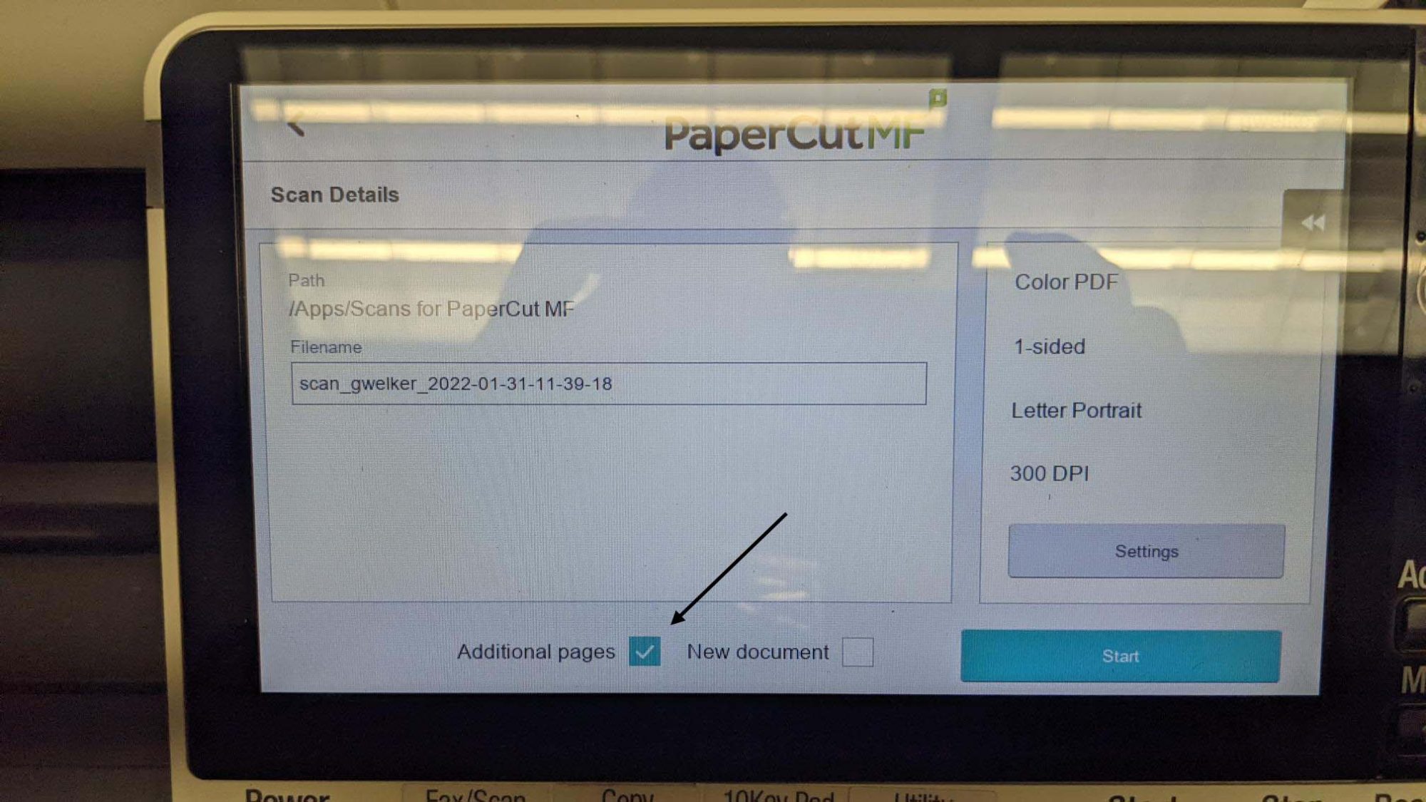 copier dialog